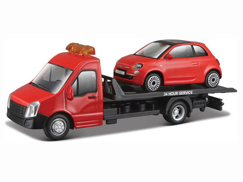 Bburago odtahovka a Fiat 500 1:43